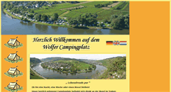 Desktop Screenshot of campingplatz-wolf.de