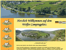 Tablet Screenshot of campingplatz-wolf.de